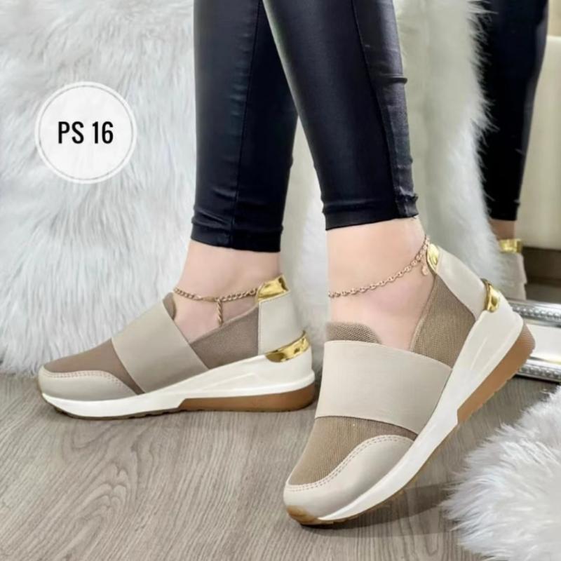 Fashion Women's Shoes Trend 2024 Autumn Fashion Tennis Slip-on Casual Sneaker Platform For Wedges Running Luxury Designer Ladies Loafers