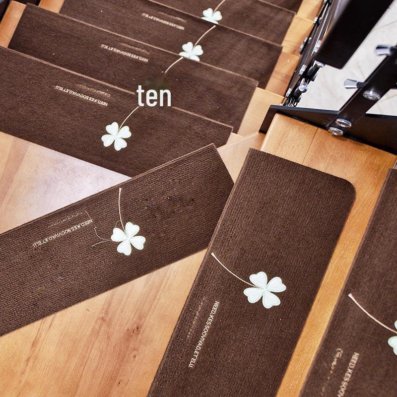 Нескользящие светящиеся коврики для лестниц, пригодные для машинной стирки – самоклеящиеся деревянные коврики для ног без клея