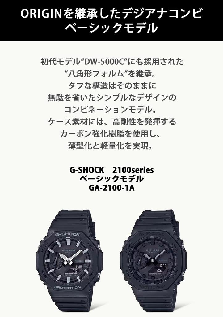 Часы Carbon Core Guard Black [Casio] G-Shock [] GA-2100-1A1JF Мужские