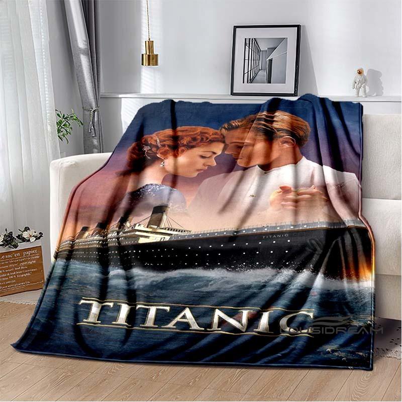 (Titanic) Flannel Blankets Are Suitable for Bedrooms, Living Rooms, Beds, Camping, Picnics, Offices, and Other Places.