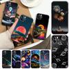 Night Sky Apple Case For iPhone 11 12 13 Pro Max Mini XS X XR 7 8 6 6S Plus SE 2020 Silicone Cases Cover Space Planet Moon Stars