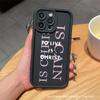 Персонализированные английские буквы подходят для чехлов iPhone 16/15/14/13, защитных чехлов Apple 11/12 Pro Max