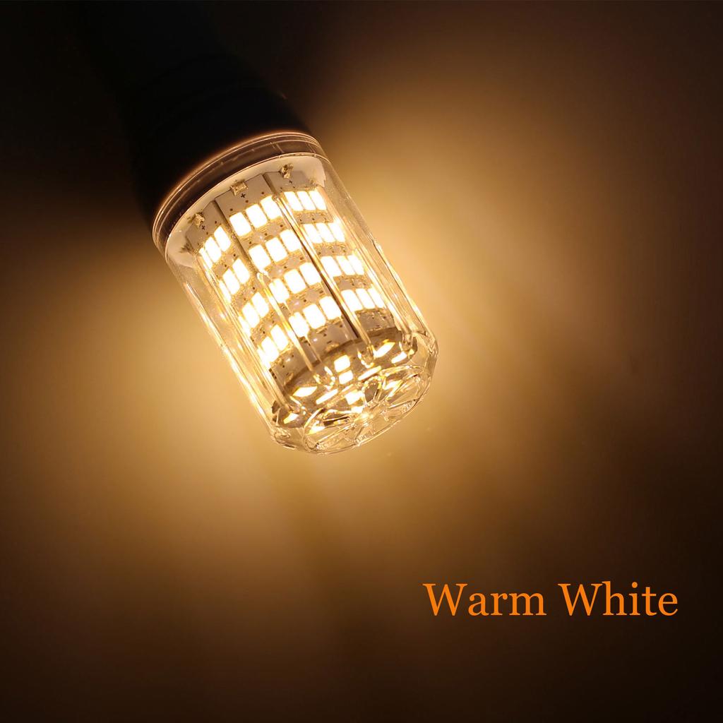 Светодиодные лампы-кукурузы E27 E14 27 светодиодов 3 Вт SMD5730 E12 E26 Светодиодная лампа 110 В 220 В 12 В 24 В Холодный/Теплый/Нейтральный белый свет для домашнего декора