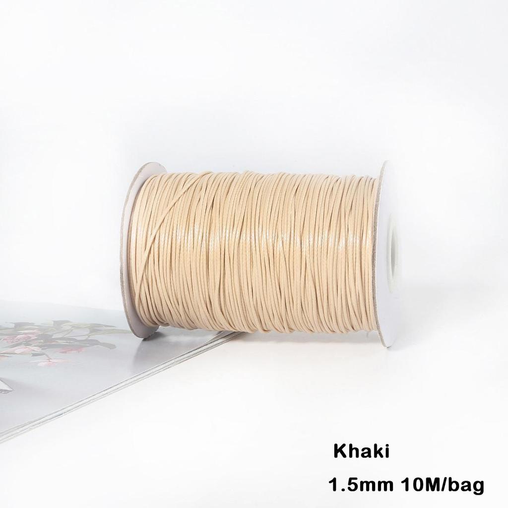 Разноцветные вощеные хлопковые шнуры для макраме, ювелирные бусины, изготовление ювелирных изделий своими руками