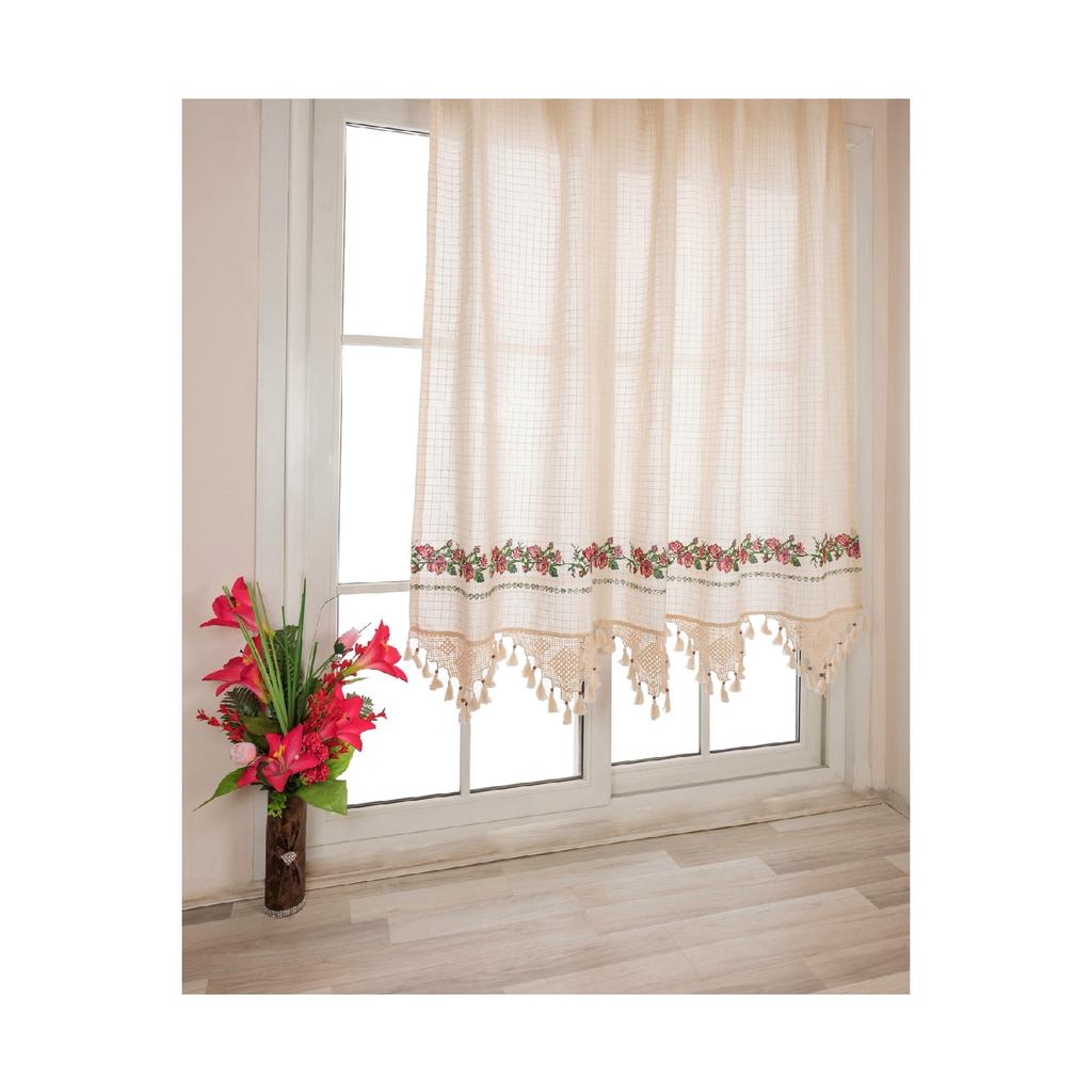 Красный Крест -поплавок Булдан Иси Крест -ул.. Ручной кружевной льняной занавес