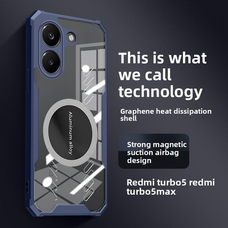 Чехол для Xiaomi POCO X8 Pro Жесткий ПК Теплоотвод Магнитный Защитный Задний Чехол для Телефона POCO X8 Max X8Pro