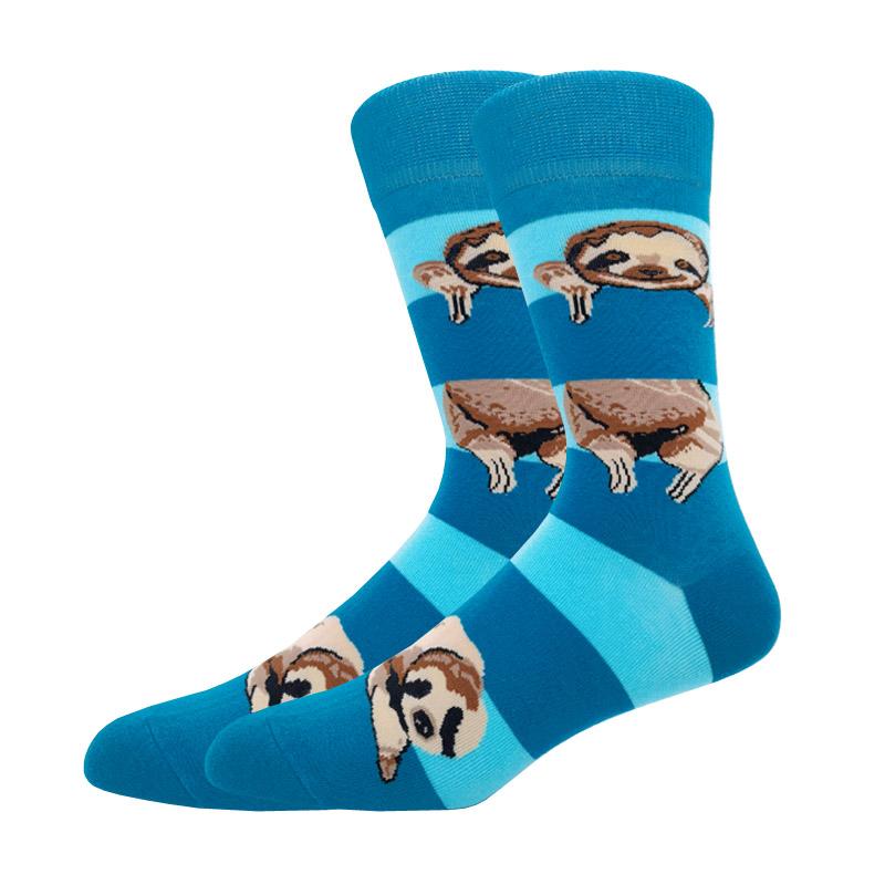 Мужская мода осень-зима носки для скейтборда Happy Creative пингвин дельфин акула коала носки новинка команда смешные мужские носки