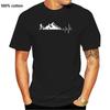 2023 Mens T Shirts Funny T-shirt For Mountain Biker Heartbeat For MTB Biker Tee Shirt