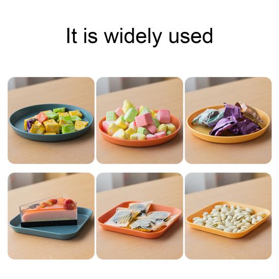 Durable Fruit Plate Multi-purpose Food Grade Colorfast Spit Bone Dish with Storage Holder