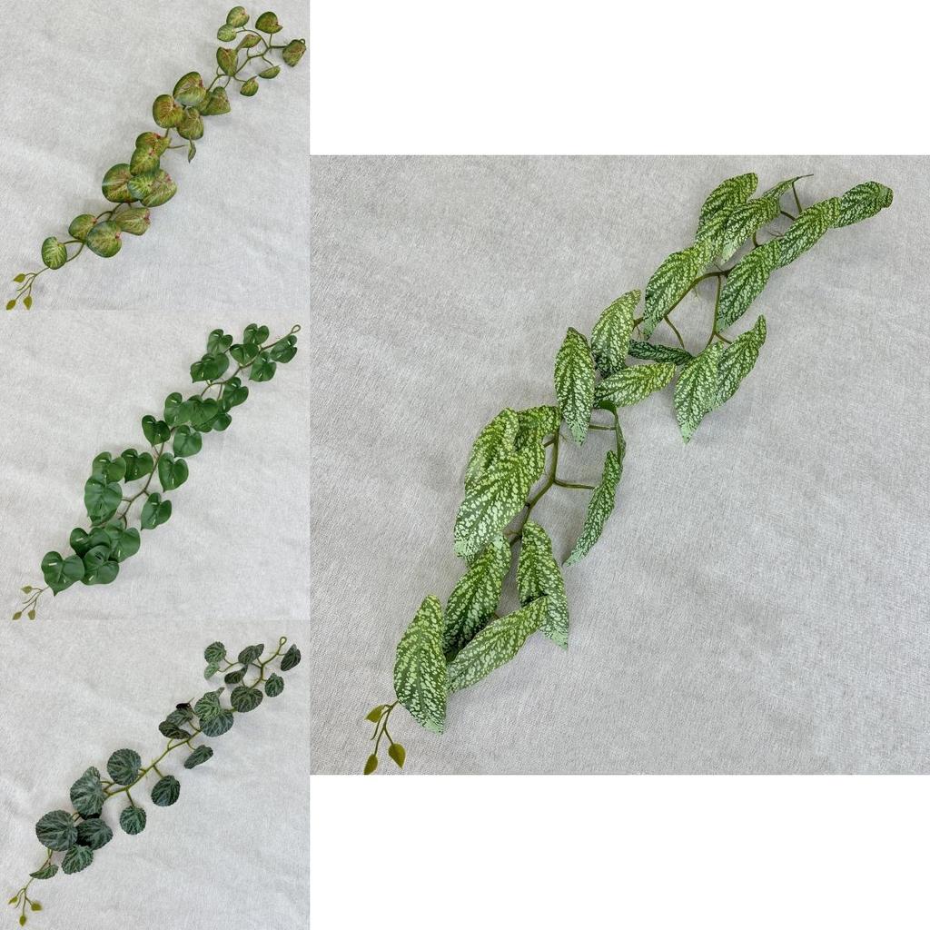 Artificial Green Plant Wall Decor With Silk Screen Printing For Home And Photography Use