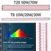 Светодиодная лампа T8/T20 для выращивания растений, гидропонная лампа полного спектра для рассады, дополнительное осветительное оборудование для выращивания растений в помещении
