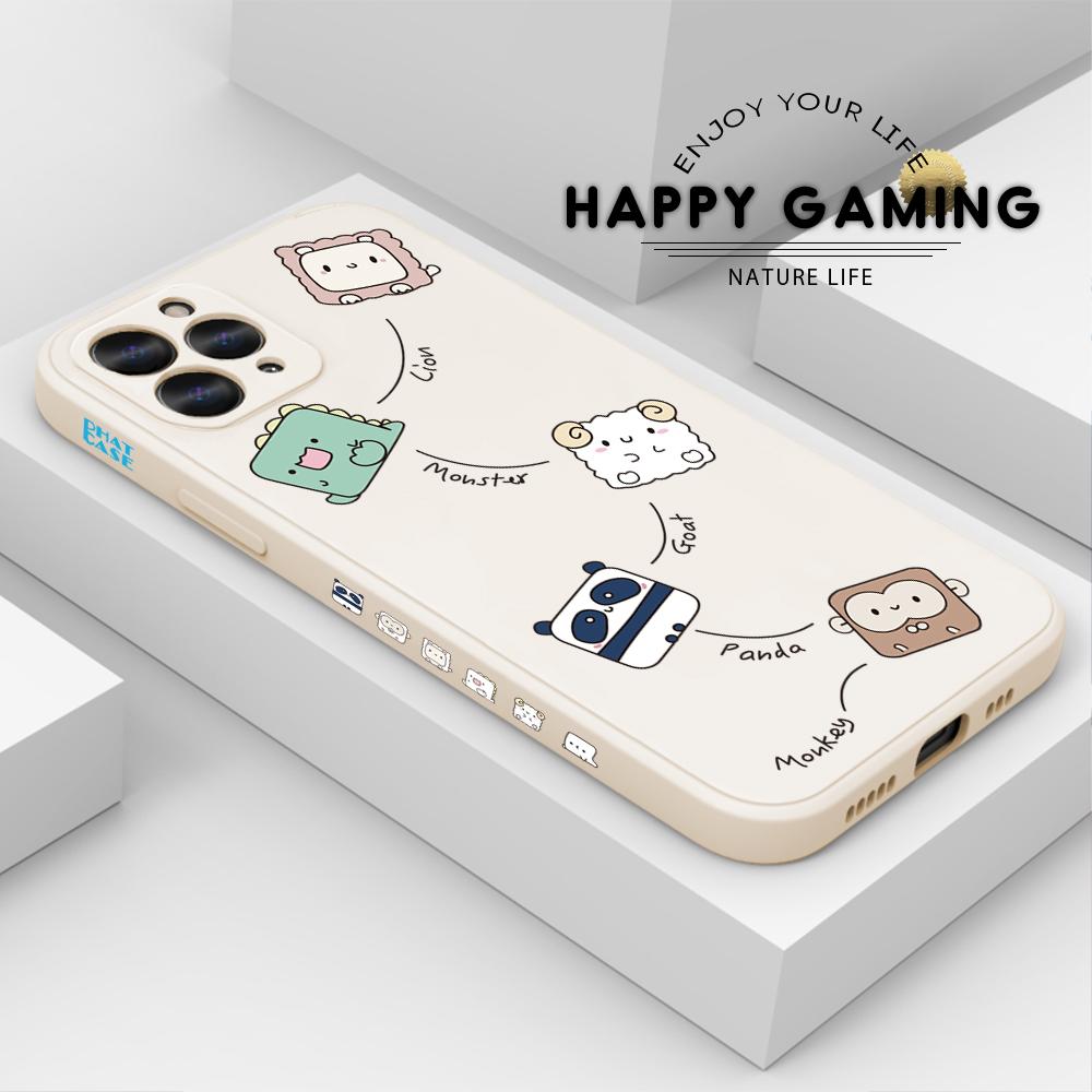 Чехол для телефона с мультяшным красочным узором, квадратный, жидкий, силикон, TPU, полное покрытие камеры, противоударный защитный чехол для Xiaomi Redmi iPhone