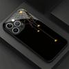 Spider Web Phone Case For iPhone 17 16 15 14 13 12 Plus Pro Max Hard Shockproof Glossy Glass Back Cover Anti-Fingerprint