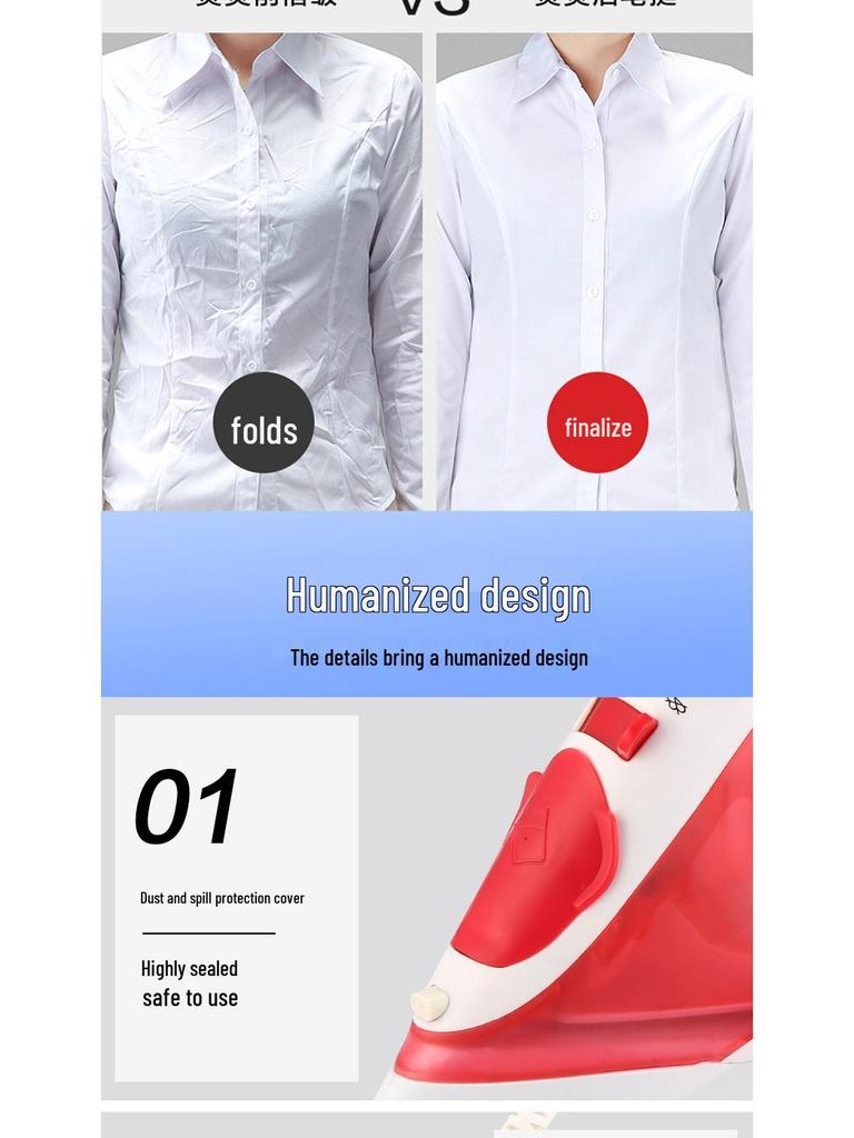 Компактный ручной отпариватель с керамической подошвой и большим резервуаром для воды