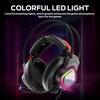 Monster Mission Bot Gaming Headset PC Gaming Headphones with Noise Canceling Mic Colorful RGB Lights Adaptive Suspension Headband Compatible with One