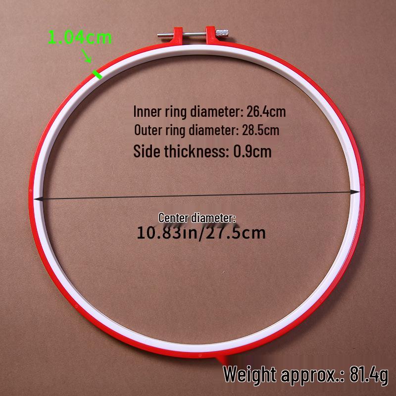 Регулируемые цветные пластиковые пяльцы для вышивания - Имитация бамбука для DIY проектов вышивки крестом