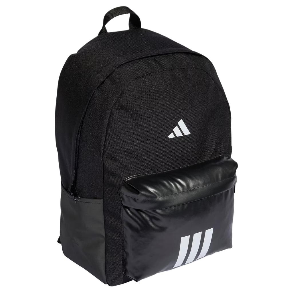 adidas Спортивный рюкзак 3 полоски Ткань Унисекс Черный и Белый KQ7966