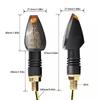 2 шт. мотоциклетный светодиодный указатель поворота короткий индикатор для мотокросса мигалка габаритные огни для мотоциклов Yamaha Kawasaki Honda Suzuki