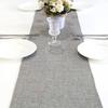 Natural Vintage Restaurant Wedding Party Linen Home Decoration Table Cover Tablecloth Table Runner