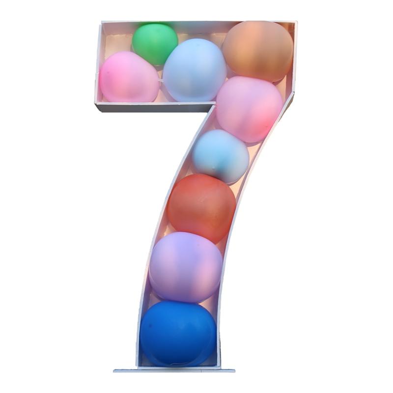 Giant Number Balloon Frame Birthday Balloon Filling Box 1st One Birthday Party Decorations Kids Anniversary Wedding Decor