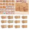 100pcs Jewerly Tag Square Stud Display Packing Card for Gift Label A