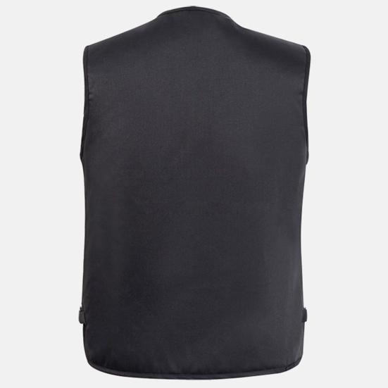 Зимний жилет для рыбалки с несколькими карманами, однотонный утепленный кардиган без рукавов с v-образным вырезом, большие размеры, мужской зимний жилет для путешествий