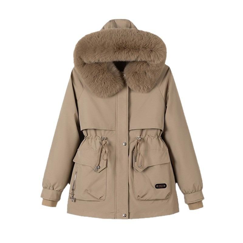 Одно платье и три пирога побеждают женскую короткую новую хлопковую одежду, зимние хлопковые куртки и зимние пальто.