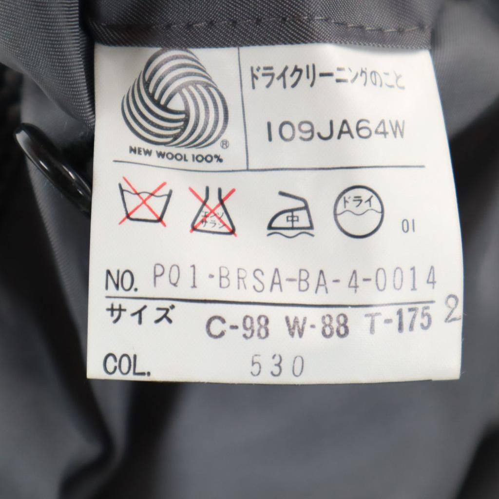 Yves Saint Laurent 90s Old Check Pattern Tailored Jacket 98/88/175 Gray Men's Used