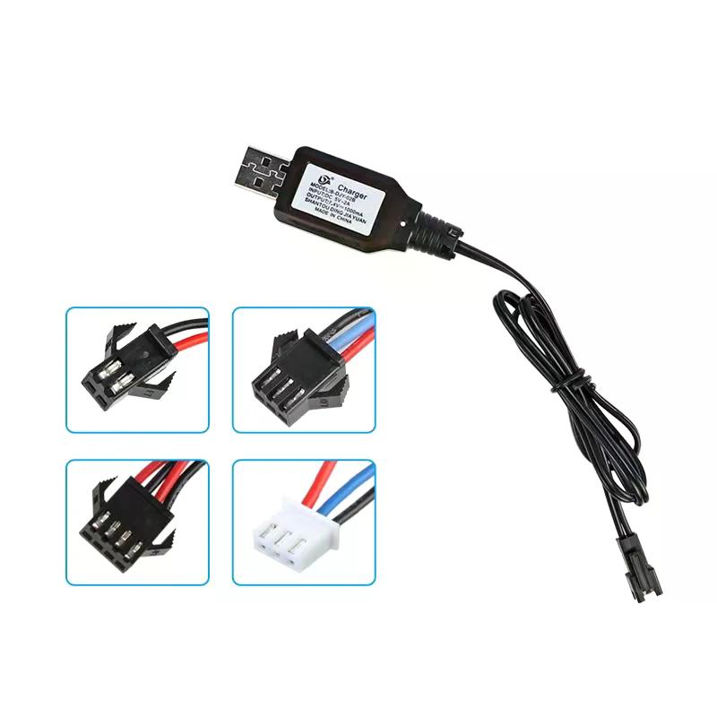 7,4 В (3.7V X2) Зарядное устройство SM-2P/3P SM-4P Reverse XH-3P/4P Литий-ионный аккумулятор Электрические RC Игрушки Машина Лодка Зарядка от USB