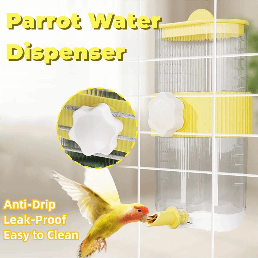 Wall Mount Bird Water Drinker 360ML with Scale Rabbit Water Dispenser Large Capacity Portable Pet Hanging Feeder