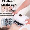 12/22-головочный пистолет-массажер для фасций, высокочастотная вибрация, шея, плечи, ноги, спина, талия, тело, мышцы, массажная машина