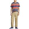 Polo Ralph Lauren FW23 Color Block Logo Embroidered Striped Short Sleeve T-Shirt Men Tops Multicolor MNPOTSH1N821861-410