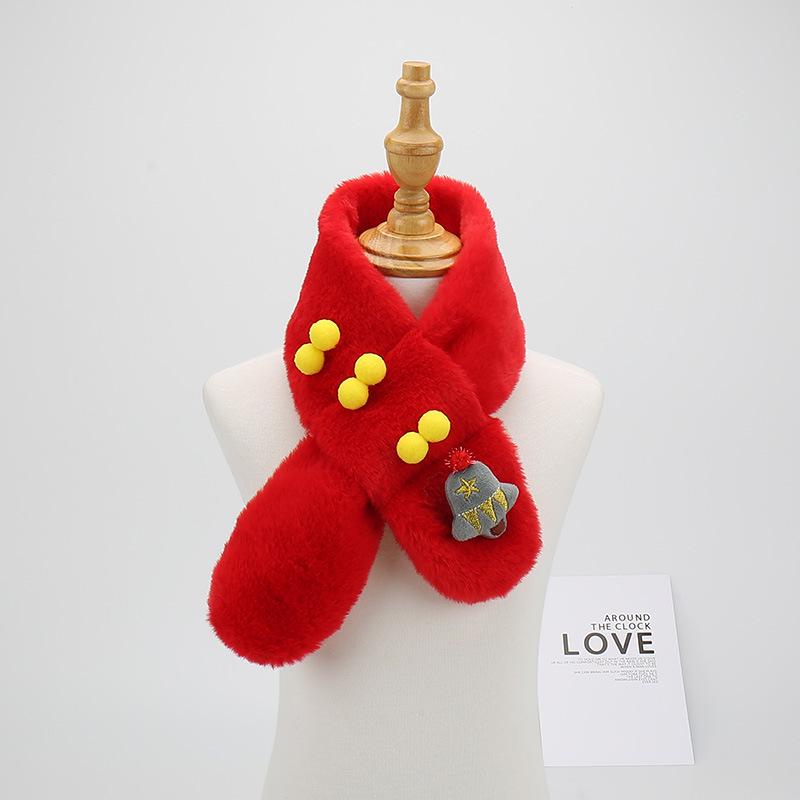 Kids' Cute Cartoon Scarf - Warm Winter Christmas Neck Warmer for Boys and Girls