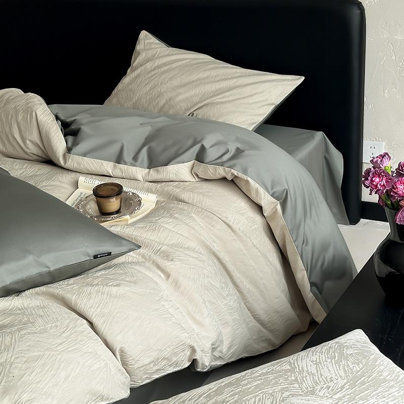 Комплект из четырех предметов из 100% высококачественного чистого хлопка, хлопковый жаккардовый комплект одеяла класса А для матери и ребенка, комплект постельного белья класса люкс