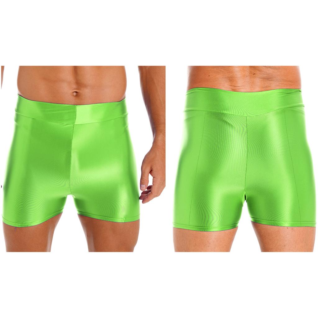 Мужские глянцевые шорты для плавания, купальники, короткие леггинсы для занятий спортом, йогой, серфингом