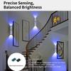 Rechargeable LED Sensor Light Energy Saving Bedroom Night Light Fashion Wall Lamp
