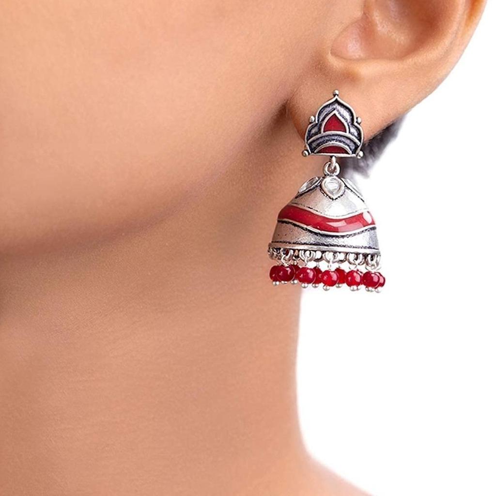 Серьги из латуни и серебра с оксидированием для женщин и девочек, стильная, модная эксклюзивная коллекция, 100% приятный для кожи продукт для сережек