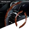 1 Pair Car Steering Wheel Cover Super-thin Peach Wood Grain Segmented Universal Anti-slip Auto