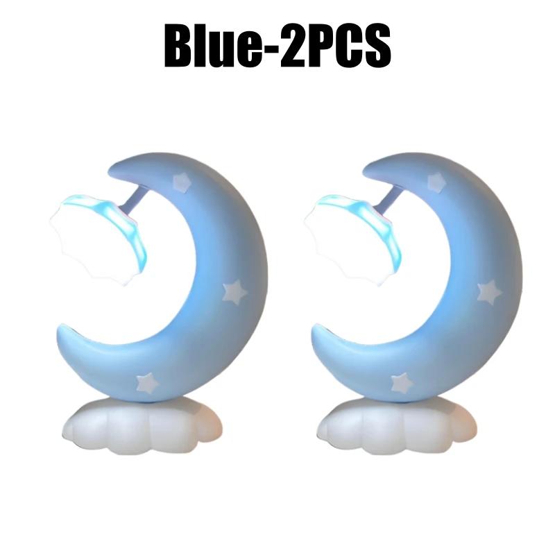 Star Moon Lamp with LED Light USB Rechargeable Night Light for Kids Nursery Bedroom Desk Decor Cute Star Moonlight Gift Idea