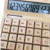 Sanmon. Shop Bamboo 12 Digit Calculator Large Key Button Solar Powered Sunlight Solar Energy Office School Retail Store Stylish
