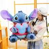 Stitch Plush Toy Holding Macarons Designs For Kids Gift And Collectors