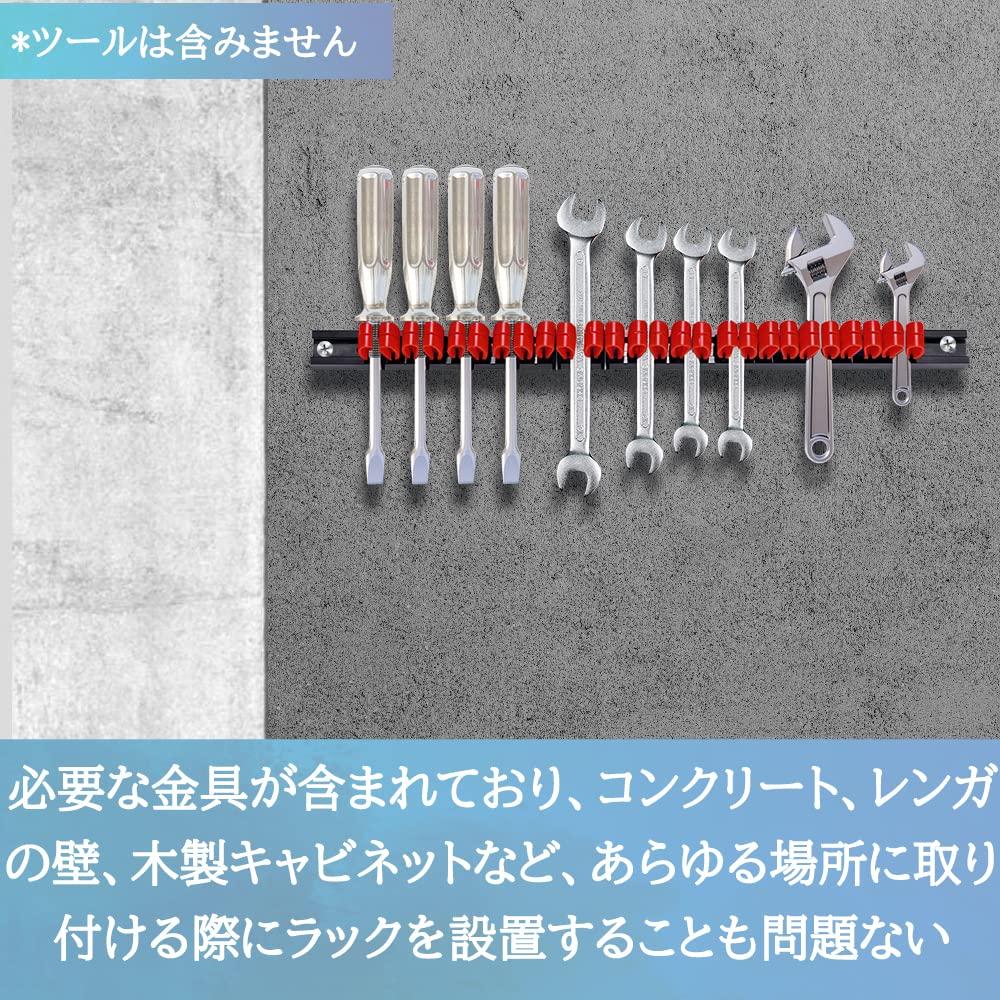 Laofeei Держатель для отверток Держатель для инструментов Держатель для инструментов Плоскогубцы Настенная стойка для хранения в гараже Монтажные винты в комплекте Набор из 4 штук (черный)