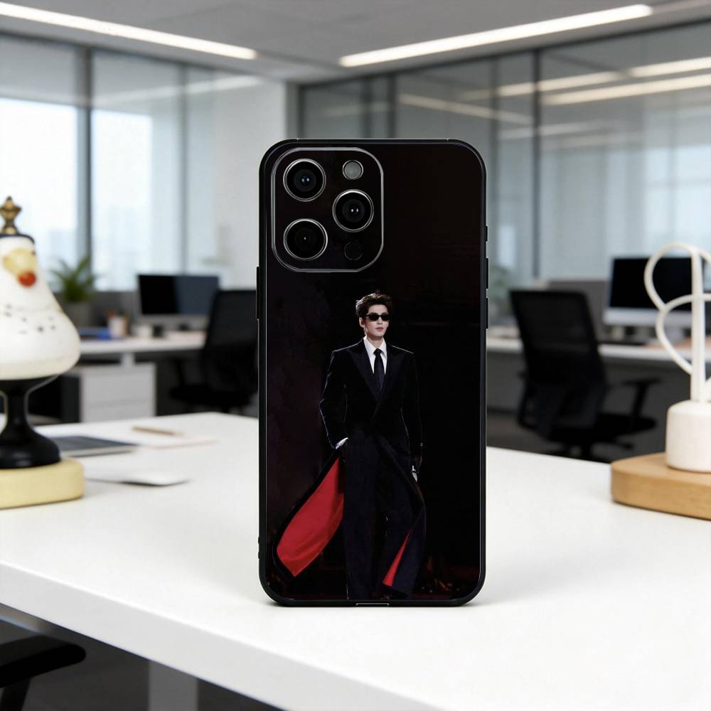 Красивый чехол K-Krien Z-Zhang L-Linghe для iPhone 17, 16, 15, 14, 13, 12, 11 Plus, Pro Max, Другие Мягкий черный чехол