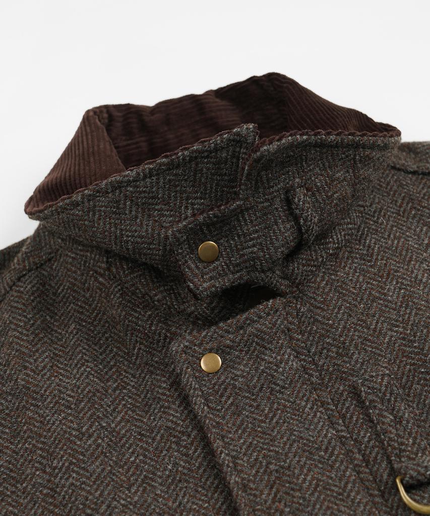 FRIZMWORKS Herringbone Wool Hunting Jacket _ Pine Brown