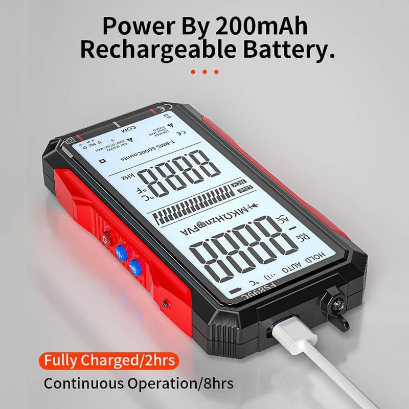 Цифровой мультиметр с зарядкой через USB, интеллектуальный автоматический цифровой мультиметр