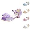 Infant Kids Baby Girls Pearl Crystal Bling Bowknot Single Princess Shoes Sandals
