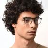Очки Hugo Boss из титана BOSS1252 003 Круглая оправа Ультралегкие