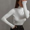 GMXIA Женская нижняя рубашка с полувысоким воротником, осенне-зимний новый темпераментный и элегантный тонкий теплый внутренний джемпер с длинными рукавами