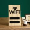 Деревянная настольная табличка WIFI для отображения сети WIFI, табличка с паролем, беспроводная, для ресторана, супермаркета, офиса, дома