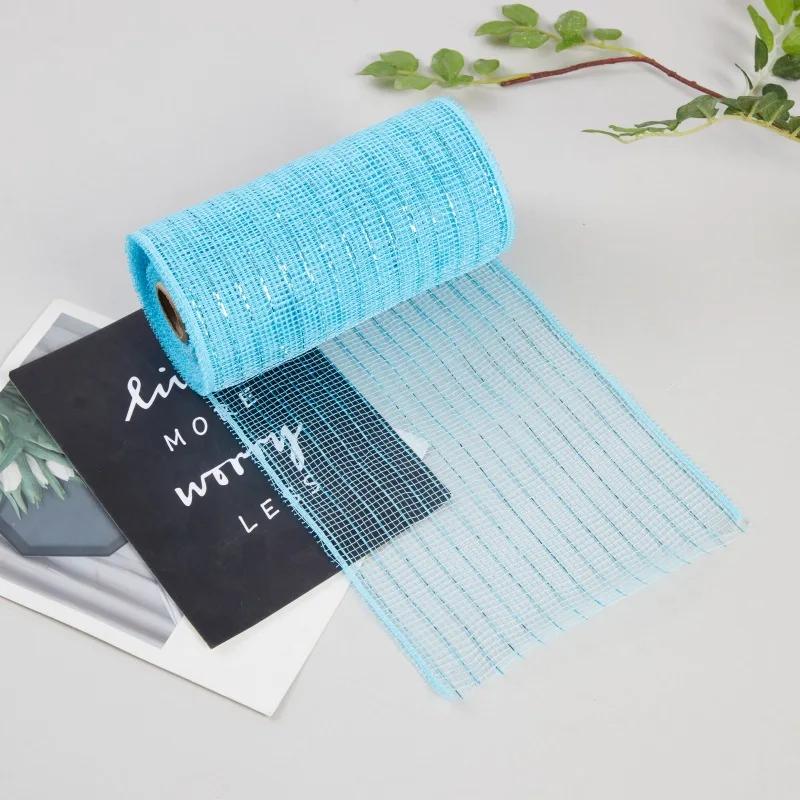 1 рулон рождественской сетчатой ленты DIY венок бант лента рождественская елка украшения для дома 2024 рождественские подарки Navidad Noel Новый год 2025